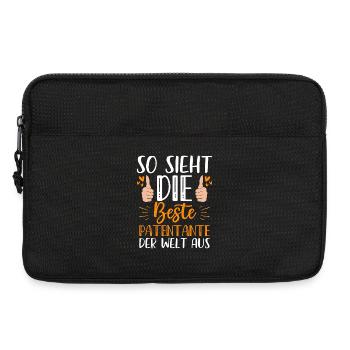 Voilà à quoi ressemble la meilleure marraine du monde - Sacoche pour ordinateur portable 13 pouces - noir - Devant