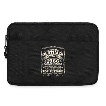60. Geburtstag 1966 Oldtimer Geschenk Retro - Laptoptasche 13" - Schwarz - Vorne
