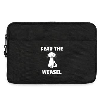 Fear the Weasel - Laptop bag 13" - black - Front