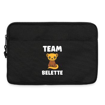 Team Belette Chaton Mascot - Sacoche pour ordinateur portable 13 pouces - noir - Devant