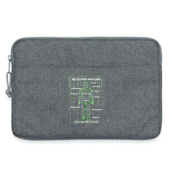 Systemfehler Steuerzahler - Matrix Zerlegeplan  - Laptoptasche 13" - Grau meliert - Vorne