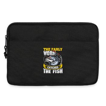 Angeln Angler Fische Fischer Sprüche Petri Heil - Laptoptasche 13" - Schwarz - Vorne