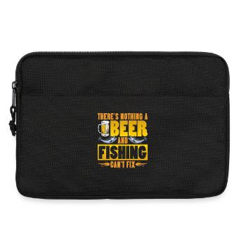 Pêcheurs Poissons Dictons Pêcheurs Pêcheur Drôle de pêcheur - Sacoche pour ordinateur portable 13 pouces - noir - Devant