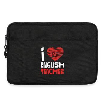 I Love English Teacher - Laptoptasche 13" - Schwarz - Vorne