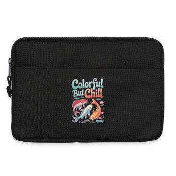 Koi Fische: Colorful But Chill Wasserwelt - Laptoptasche 13" - Schwarz - Vorne