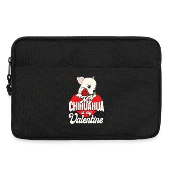 Chihuahua Chihuahueño Valentines - Laptoptasche 13" - Schwarz - Vorne