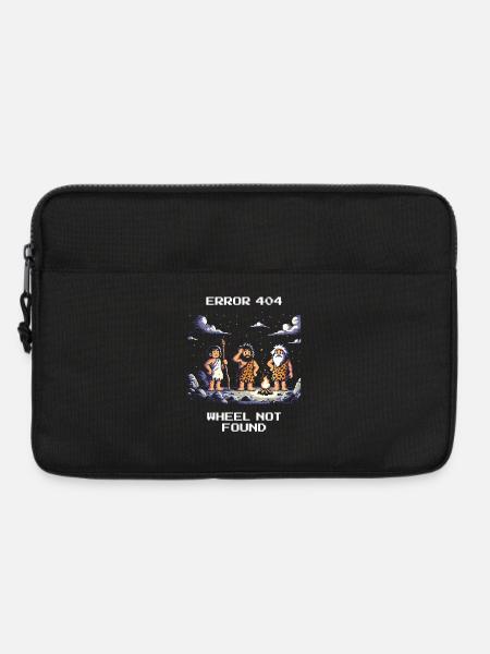 Fehler 404: Rad fehlt | Steinzeit Humor - Laptoptasche 13" - Schwarz