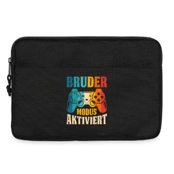 Jeu Cadeau MODE FRÈRE ACTIVÉ DRÔLE - Sacoche pour ordinateur portable 13 pouces - noir - Devant