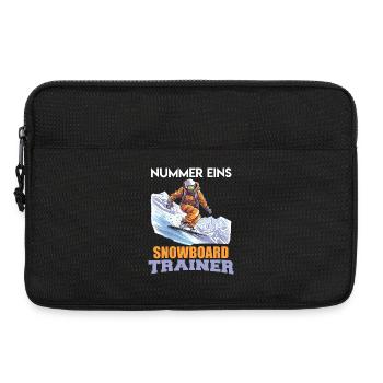 Snowboarder NUMMER EINS SNOWBOARD TRAINER Lustig - Laptoptasche 13" - Schwarz - Vorne