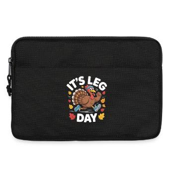 Pute Leg Day Fitnesswitz - Laptoptasche 13" - Schwarz - Vorne