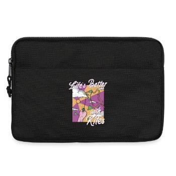 Kites Kite Flying Life's Better With Kites - Laptop bag 13" - black - Front