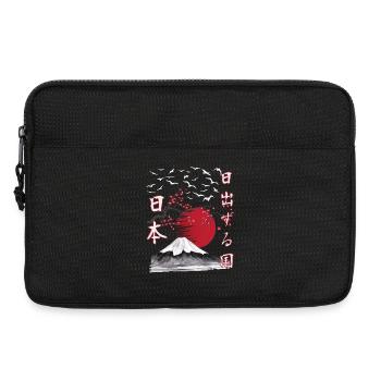 Japan Vintage Land der aufgehenden Sonne - Laptoptasche 13" - Schwarz - Vorne