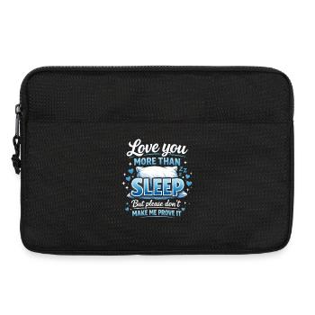 Funny Sleep Bed Pillow Dreams Rest Snooze Humor - Laptop bag 13" - black - Front