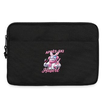 Après-Ski Haserl – Conception de lapins de fête - Sacoche pour ordinateur portable 13 pouces - noir - Devant