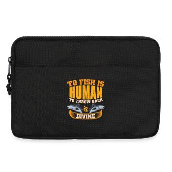 Pêcheur Cadeau Pêche Drôle Pêcheur Pêcheur - Sacoche pour ordinateur portable 13 pouces - noir - Devant