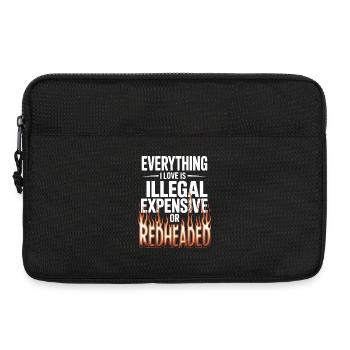 Everything I Love Is Illegal Expensive Redhead - Laptop bag 13" - black - Front