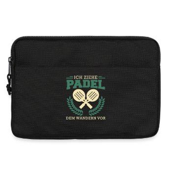 Padel game I PREFER PADEL TO HIKING - Laptop bag 13" - black - Front