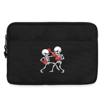 Skelett Boxen - Laptoptasche 13" - Schwarz - Vorne
