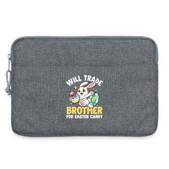 Échanger le frère bonbon de Pâques Funny Bunny - Sacoche pour ordinateur portable 13 pouces - gris chiné - Devant