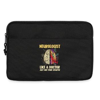 Neurologue Génie – Beaucoup plus intelligent - Sacoche pour ordinateur portable 13 pouces - noir - Devant