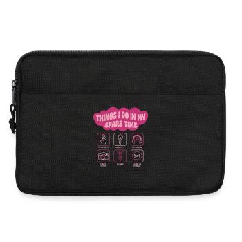 Choses que je fais pendant mon temps libre Kpop coréenne - Sacoche pour ordinateur portable 13 pouces - noir - Devant