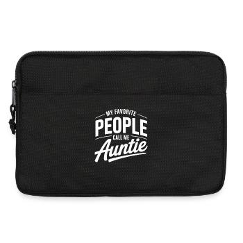 Favorite People Auntie Saying - Laptop bag 13" - black - Front