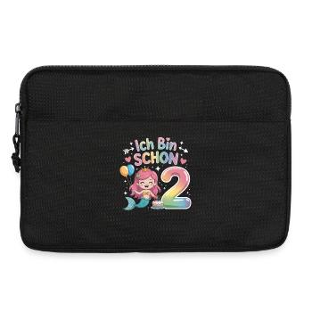 I'm Already 2 Mermaid Birthday - Laptop bag 13" - black - Front