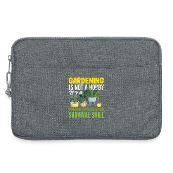 Plant Lover Funny Gardening Hobby - Laptop bag 13" - heather grey - Front
