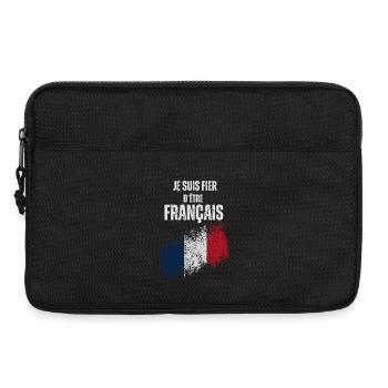 Fier d'être Français - Sacoche pour ordinateur portable 13 pouces - noir - Devant