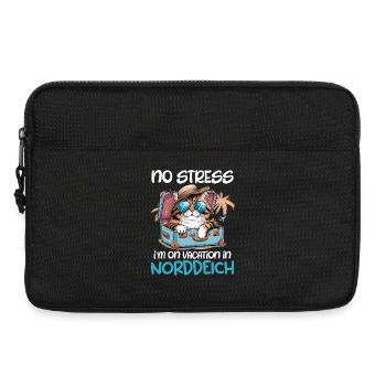 JUST DON'T STRESS I'M ON HOLIDAY AT THE - Laptop bag 13" - black - Front