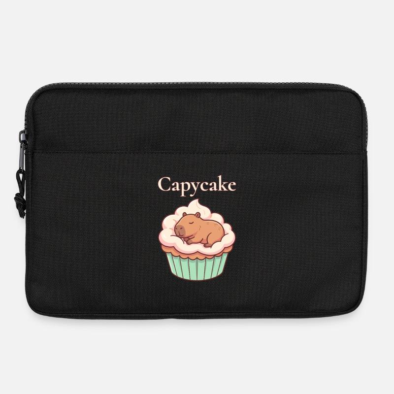 Capycake Cute Capybara Cupcake Motif - Laptop bag 13" - black