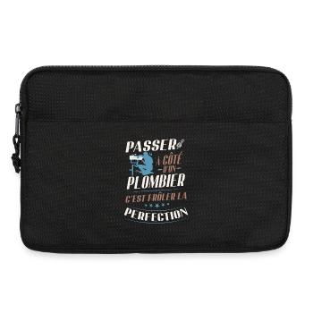 Humor Plumber Verging on Perfection - Laptop bag 13" - black - Front