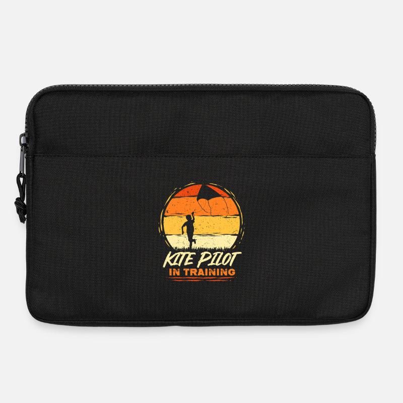Drachen Drachensteigen Kite Pilot In Training - Laptoptasche 13" - Schwarz