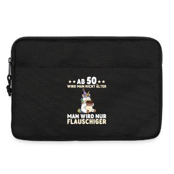 50th Birthday Unicorn – You Only Get Fluffier - Laptop bag 13" - black - Front