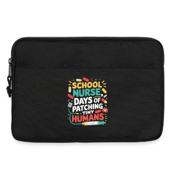 Schulkrankenschwester Patchwork Minis - Laptoptasche 13" - Schwarz - Vorne