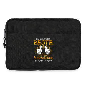 Pizzabäcker Geschenkidee - Laptoptasche 13" - Schwarz - Vorne