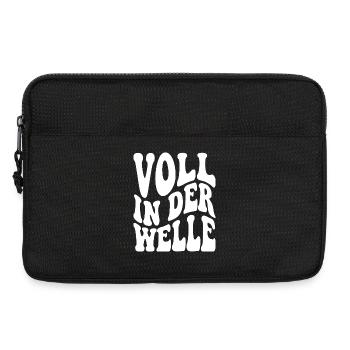 Voll in der Welle - Laptoptasche 13" - Schwarz - Vorne
