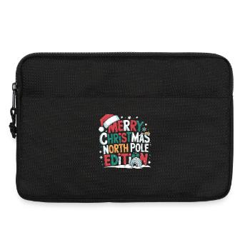 Merry Christmas North Pole Edition Funnier - Laptop bag 13" - black - Front