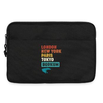 Vacances en mer du Nord LONDRES NEW YORK PARIS BORKUM - Sacoche pour ordinateur portable 13 pouces - noir - Devant