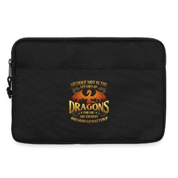 Ne pas se mêler des affaires des dragons Humour - Sacoche pour ordinateur portable 13 pouces - noir - Devant