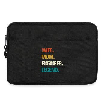 Légende de l’ingénieur – Technologie des femmes fortes - Sacoche pour ordinateur portable 13 pouces - noir - Devant