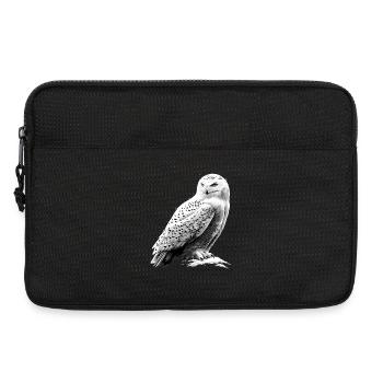 Chouette blanche Chouette Chouette Chouette Chouette Chouette Chouette des neiges - Sacoche pour ordinateur portable 13 pouces - noir - Devant