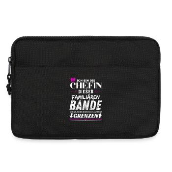 Chefin dieser Familiären Bande Chefin Geschenke - Sacoche pour ordinateur portable 13 pouces - noir - Devant