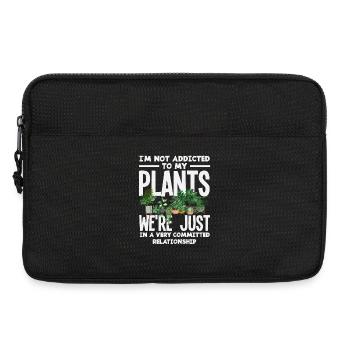 Nicht Süchtig Nach Pflanzen Lustiger - Laptoptasche 13" - Schwarz - Vorne