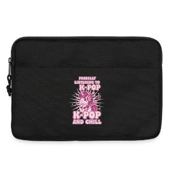 Probally Listening To K-Pop And Chill Unicorn - Laptop bag 13" - black - Front