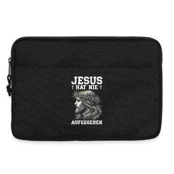Jésus n’a jamais abandonné l’Église chrétienne - Sacoche pour ordinateur portable 13 pouces - noir - Devant