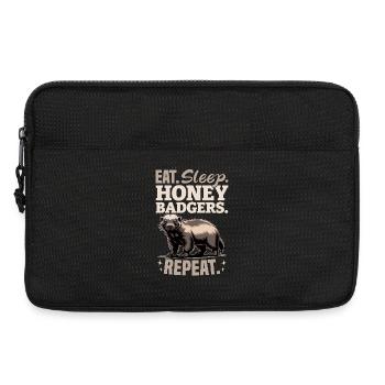Funny Honey Badger - Laptoptasche 13" - Schwarz - Vorne
