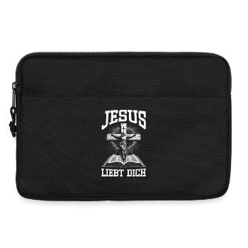 Jesus Loves You Christian Catholic Believer - Laptop bag 13" - black - Front