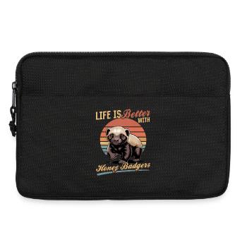 Funny Honey Badger - Laptoptasche 13" - Schwarz - Vorne