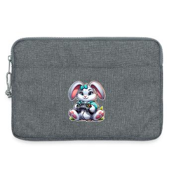 Jeux de Pâques - Sacoche pour ordinateur portable 13 pouces - gris chiné - Devant